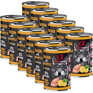 Alpha Spirit Кучешка Консерва Пиле и Ананас 12 x 400 г