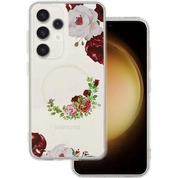 Tel Protect Кейс Tel Protect Flower, за Samsung Galaxy A33 5G, Защита около камерата, Прозрачен с червени рози (4231)