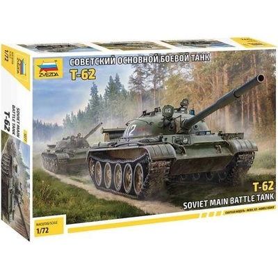 ZVEZDA Model Kit tank 5077 T 62 1:72