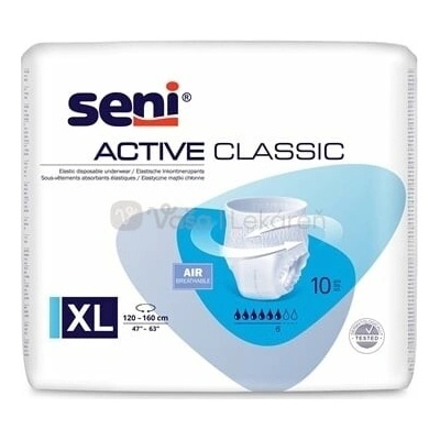 Seni Active Classic Extra Large Navliekacie inkontinenčné nohavičky 10 ks