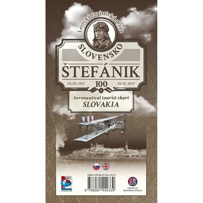 Letecká turistická mapa Slovensko Štefánik