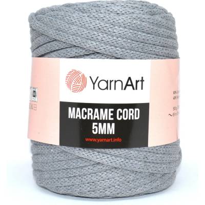 Macrame Cord 5 mm barva 774 středně šedá