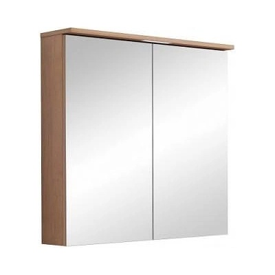 Inter Ceramic Огледален шкаф за баня ANIELA-75 6019-75, Inter Ceramic, с LED осветление, PVC, 75х70х17см (6019-75)