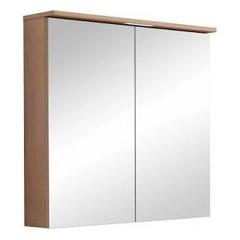 Image 1 of Inter Ceramic Огледален шкаф за баня ANIELA-75 6019-75, Inter Ceramic, с LED осветление, PVC, 75х70х17см (6019-75)