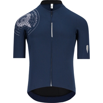 Q36.5 Мъжка фланелка с къс ръкав за колоездене Q36.5 Dottore Pro Research Scientist Jersey Cycling jersey - Nautica Blue - размер XXL (056-3874-0117)
