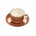 Gural Porselen - Brown Чашка с чинийка 230ml (NBNEO02CT50KH) (0180471)