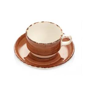 Gural Porselen - Brown Чашка с чинийка 230ml (NBNEO02CT50KH) (0180471)