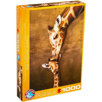 EUROGRAPHICS Пъзел Eurographics от 1000 части - Целувката на майката жираф (60000301)