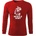 DRAGOWA FIT-T Тениска с дълъг ръкав Muscle Army Man, червена, 160 г/м2 (5598)