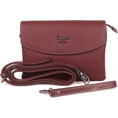 David Jones Tříoddílová tmavěcrossbody kabelka psaníčko CM4028 červená
