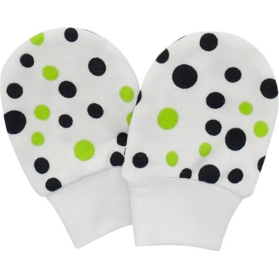 Esito Rukavice bavlna potisk puntík zelená – Hledejceny.cz