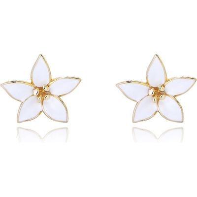Olivie stříbrné náušnice LILIE GOLD 9280