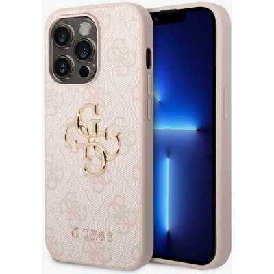 GUESS PU 4G Metal Logo Back Cover за iPhone 15 Pro Pink Guess | Lilav | ЖЕНИ | UNI