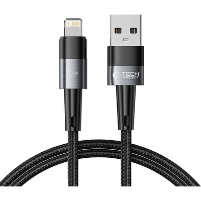 Tech-protect Ultraboost kábel USB / Lightning 12W 2.4A 1m, šedý