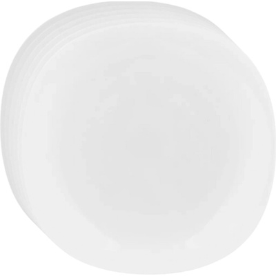 Altom Sada plytkých tanierov z opálového skla White harmony 28 cm 6 ks