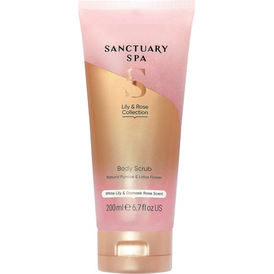 Sanctuary Spa telový peeling Ľalia a ruža 200 ml