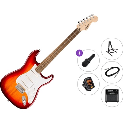 Squier Sonic Stratocaster LRL Premium SET Sienna Sunburst Електрическа китара