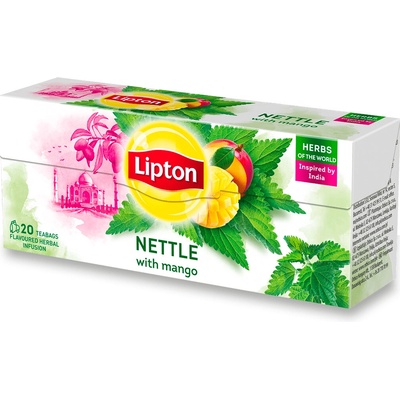 Lipton Bylinný čaj kopřiva a mango 20 x 1,3 g