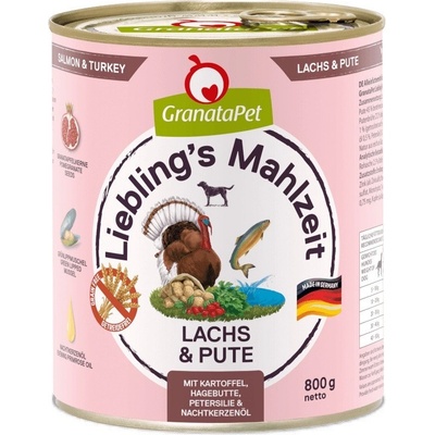 Granatapet Liebling's Mahlzeit Salmon and turkey 800 g