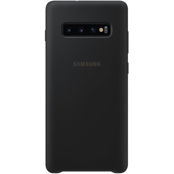 Samsung Оригинален Силиконов Калъф за Samsung S10 Silicone Cover Case EF-PG973TBEGWW, Черен (EF-PG973TBEGWW)