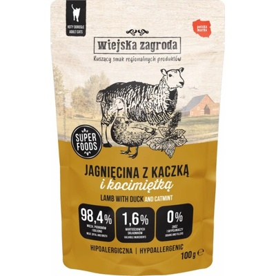 Wiejska Zagroda Jehněčí s kachnou a šantou kočičí 100 g