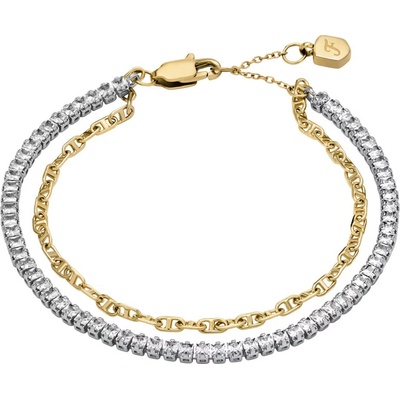 Fossil Dvojitý bicolor náramek Heritage D-Link JA7281998