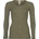 Engel Дамско копринено термобельо Engel Women's Undershirt L/S Merino base layer - Olive - размер 34/36 (EU) (114-0634-1212)