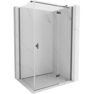 Mexen Mist-H T Душ кабина с отваряща се дясна врата 85 x 90 см, прозрачна, четка (8A5T-085-090-66-00-P)