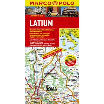 Itálie Latium mapa