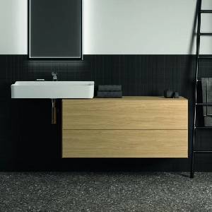 Ideal Standard Долен шкаф Ideal Standard Atelier Conca, светло дъбово покритие, 2 чекмеджета с плот 120 см (T4324Y6)