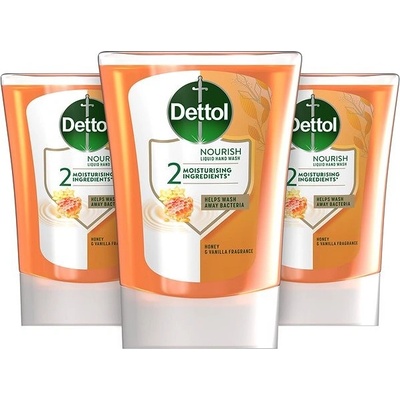 Dettol Náplň do bezdot. dávkovače Med a vanilka 3 x 250 ml