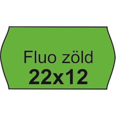NO NAME Cenové etikety FLUO zelená 22 x 12 mm balení 10 ks 148092
