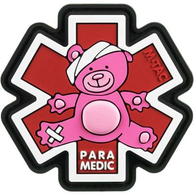 Nášivka M-Tac Paramedic Ursus - červená-růžová