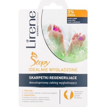 Lirene Foot Care регенерация на кожата по ходилата в две стъпки пилинг + маска под формата на чорапи (3% Urea)