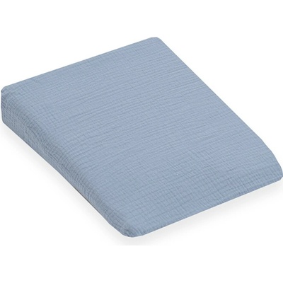 New Baby Mušelínový poťah na dojčenský vankúš klin STANDARD blue