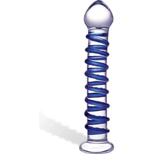 Gläs Blue Spiral Glass