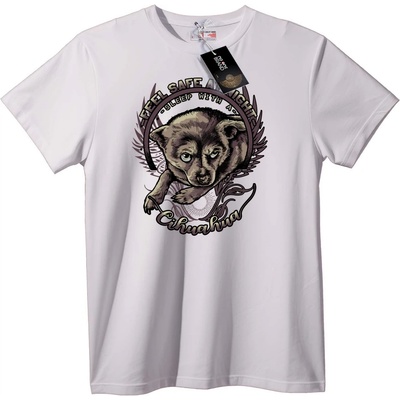 NOONEBRAND Тениска за нощна безопасност с чихуахуа - XL, White
