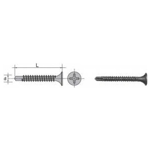 Uncanny Brand Self-tapping phosphated screw 3.5*45mm