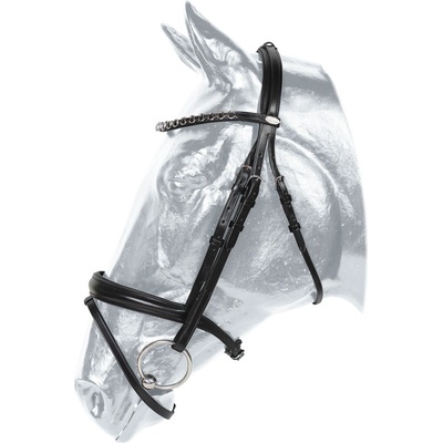 Kentaur Uzdečka pro koně COLUMBIA Světle hnědá + zlaté kování