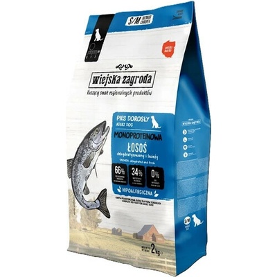 Wiejska Zagroda Monoproteinové krmivo s lososem S/M 2 kg