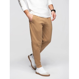 Ombre Clothing Мъжки суитшърт BASIC jogger с ребрирован край - кафяво V2 OM-PABS-0305 Ombre Clothing Ombre Clothing | Kafyav | МЪЖЕ | S