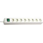 brennenstuhl Разклонител 8x 2P+E с ключ и кабел 3m Бял - Brennenstuhl Eco-line BS1159320018 (BS1159320018)