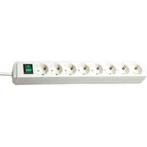 brennenstuhl Разклонител 8x 2P+E с ключ и кабел 3m Бял - Brennenstuhl Eco-line BS1159320018 (BS1159320018)