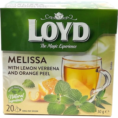 LOYD čaj Šalvia citronová verben a pomarančová kôra 20 x 2 g
