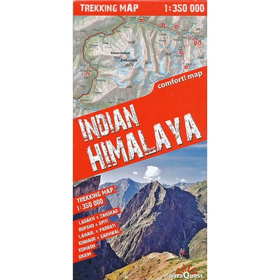 terraQuest Trekking Map Indian Himalaya terraQuestSheet map