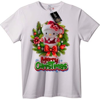 NOONEBRAND Тениска Весела Коледа мече - 2XL, Black