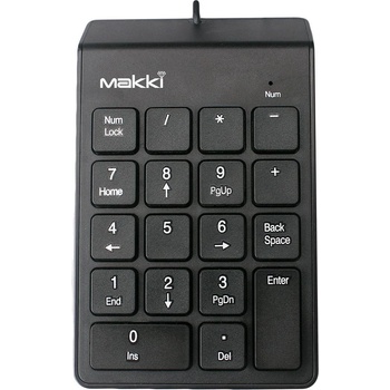 Makki Цифрова клавиатура Makki - MAKKI-KP-001, черна (MAKKI-KP-001)