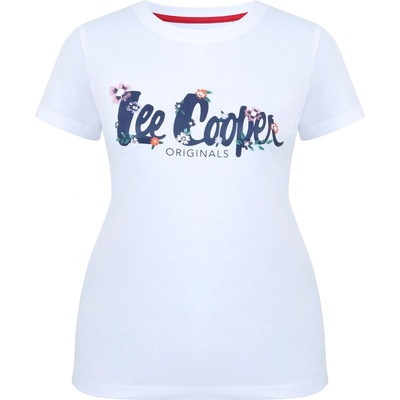 Lee Cooper Дамска тениска Lee Cooper LeeCooper Classic T Shirt Ladies - White
