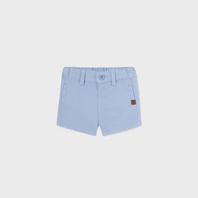 Mayoral Базов къс панталон в бледо синьо за новородено момче Mayoral