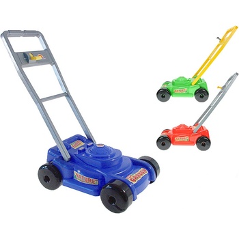 Mikro trading sekačka na trávu modrá